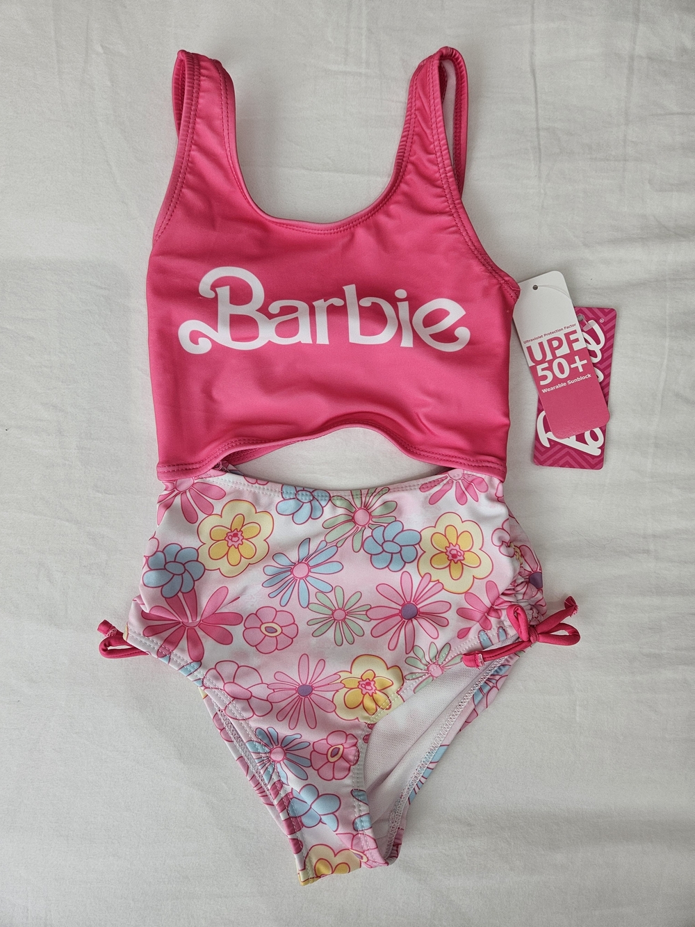 Barbie Hot Pink Floral Tankini Set
